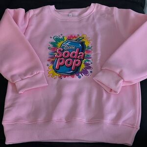 K-pop Pink Graphic Sweatshirt